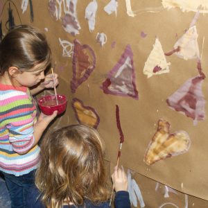 Mammut Stein Feuerschein – Steinzeit-Kunst